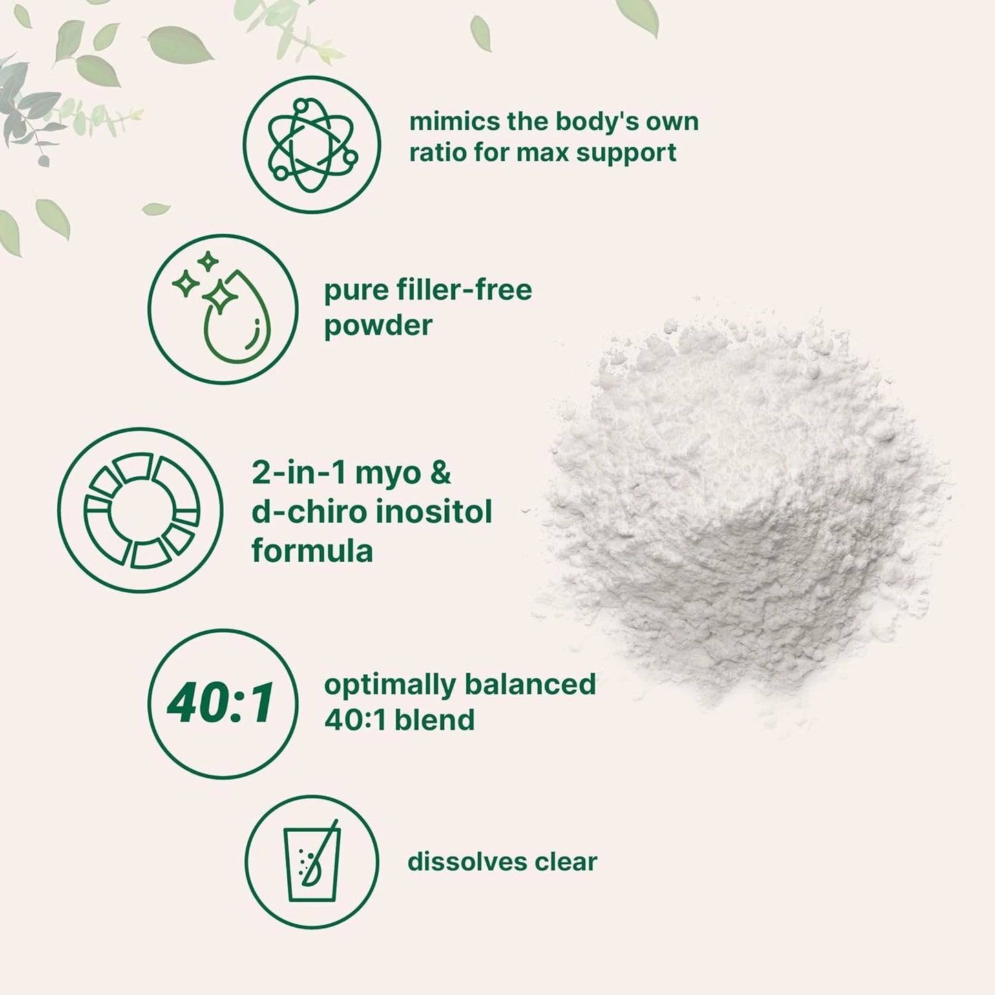 Myo & D-Chiro Inositol - Tu cuerpo no está roto. Solo necesita equilibrio natural.